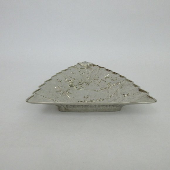 International Silver Co Christmas Tree Shape Candy Trinket Dish 8.5" x 6.5" New! - Picture 3 of 7